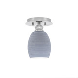Edge 1 Light 8.25 Inch Length Semi Flush Mount by Toltec - 1160-6-8.25