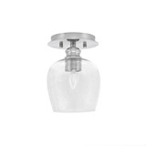 Edge 1 Light 6.25 Inch Wide Steel Semi Flush Mount by Toltec - 1160-6.25-8.5