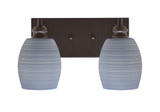 Edge 2 Light Vanity Light 14 Inch Length by Toltec - 1162-BN-4029