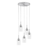 Edge 5 Light Large Pendant 19.75 Inch Wide by Toltec - 1175-1975-1175-
