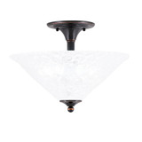 Any 2 Light 16 Inch Wide Semi Flush Mount by Toltec - 121-161275