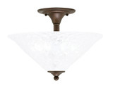 Any 2 Light 16 Inch Wide Semi Flush Mount by Toltec - 121-161275