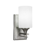 Uptowne 1 Light Matrix Glass Wall Sconce 10.25 Inch Tall by Toltec - 131-4-1025-4