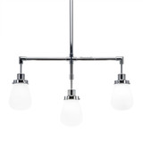Meridian 3 Light Mini Linear Island Pendant by Toltec - 1243-5-125-2825