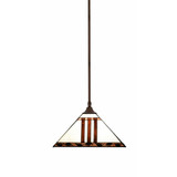 Any 1 Light Medium Pendant 9.5 Inch Tall by Toltec - 13-14-95-