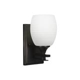 Uptowne 1 Light Matrix Glass Wall Sconce 9.5 Inch Tall by Toltec - 131-55-95-55