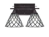 Uptowne 2 Light Vanity Light 14.5 Inch Length by Toltec - 132--85-145