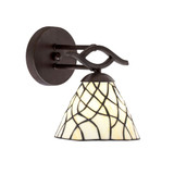 Revo 1 Light Wall Sconce 8.75 Inch Tall by Toltec - 141-3091
