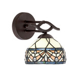 Revo 1 Light Wall Sconce 8.5 Inch Tall by Toltec - 141-7-85-