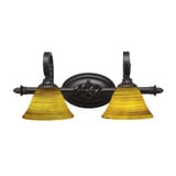 Elegante 2 Light Vanity Light 9.25 Inch Wide by Toltec - 162-925-9-2075