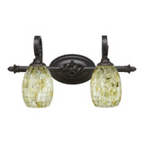 Elegante 2 Light Vanity Light 11.25 Inch Wide by Toltec - 162-1125-75-2075