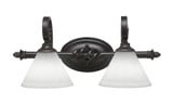 Elegante 2 Light Bath Bar 9.5 x Inches by Toltec  - 162--95-2075