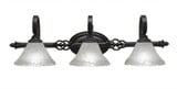 Elegante 3 Light Vanity Light 30 Inch Length by Toltec - 163-10-875-30