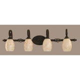 Elegante 4 Light Vanity Light 11 Inch Tall by Toltec - 164-875-11-395
