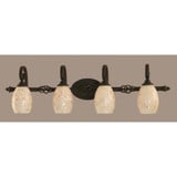 Elegante 4 Light Vanity Light 11 Inch Tall by Toltec - 164-875-11-395