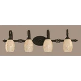 Elegante 4 Light Vanity Light 11 Inch Tall by Toltec - 164-875-11-395