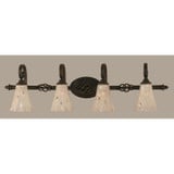 Elegante 4 Light Vanity Light 10.75 Inch Tall by Toltec - 164-9-1075-395