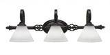Elegante 3 Light Bath Bar 9.25 x Inches by Toltec  - 163--925-29