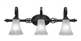 Elegante 3 Light Vanity Light 11.25 Inch Tall by Toltec - 163-95-1125-3025
