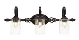 Elegante 3 Light Bath Bar 10.5 x Inches by Toltec  - 163--105-29