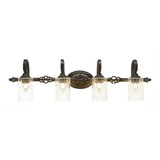 Elegante 4 Light Bath Bar 10.5 x Inches by Toltec  - 164--105-395