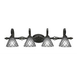 Elegante 4 Light Bath Bar 8.5 x Inches by Toltec  - 164--85-395