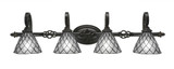 Elegante 4 Light Bath Bar 8.5 x Inches by Toltec  - 164--85-395