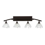 Bow 4 Light Vanity Light 39 Inch Length by Toltec - 174-9-11-39