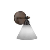 Blacksmith 1 Light Vanity Light 9 Inch Tall by Toltec - 1751-7-9-