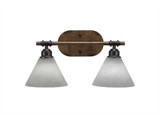 Blacksmith Two Light Vanity Light 9 Inch Tall by Toltec - 1752-7-9-