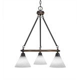 Blacksmith 3 Light Medium Chandelier by Toltec 1766-2175265