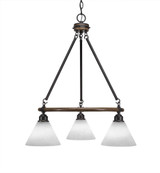 Blacksmith 3 Light Medium Chandelier by Toltec 1766-2175265 - 1766-2175265