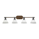 Blacksmith 4 Light Vanity Light 9 Inch Tall by Toltec - 1754-7-9-
