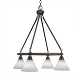 Blacksmith 4 Light Large Chandelier by Toltec - 1764-26528
