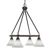 Blacksmith 4 Light Large Chandelier by Toltec - 1764-26528