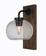 Oxbridge 1 Light Steel Wall Sconce 7 Inch Wide by Toltec - OX1_1771_WSMB7