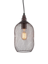 Plexus 1 Light Small Pendant 10.25 Inch Tall by Toltec - 1804-625-1025-