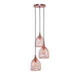Plexus 3 Light Medium Pendant 13.75 Inch Wide by Toltec - 1816-1375-115-