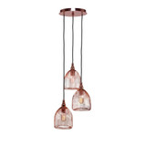 Plexus 3 Light Medium Pendant 11.5 Inch Tall by Toltec - 1818-1375-115-