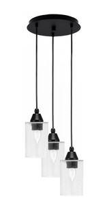 Array 3 Light Small Pendant 9.75 Inch Tall by Toltec - 1818-MB-10.5-9.75