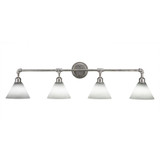 Vintage 4 Light Vanity Light 42.75 Inch Wide by Toltec - 184-4275-105-