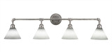 Vintage 4 Light Vanity Light 42.75 Inch Wide by Toltec - 184-4275-105-