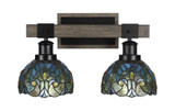 Tacoma 2 Light Vanity Light 17 Inch Length by Toltec - 1842--975-17
