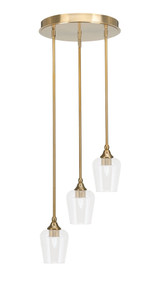 Empire 3 Light Medium Pendant 13.5 Inch Wide by Toltec - 2143-135-115