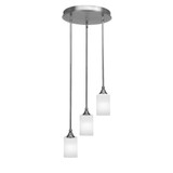 Empire 3 Light Medium Pendant 14.25 Inch Wide by Toltec - 2143-1425-1125