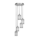 Empire 5 Light Medium Pendant 14.25 Inch Wide by Toltec - 2145-1425-1175-