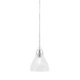 Any 1 Light Steel Small Pendant 8.25 Inch Tall by Toltec - 22-BN-4625