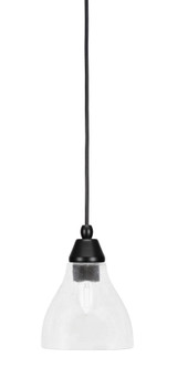 Any 1 Light Steel Small Pendant 8.25 Inch Tall by Toltec - 22-BN-4625