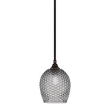 1 Light Stem Hung Small Pendant 10.25 Inch Tall by Toltec - 23-BC-4902