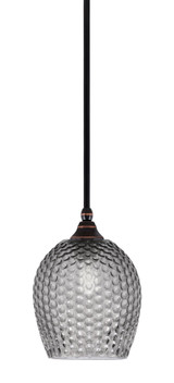 1 Light Stem Hung Small Pendant 10.25 Inch Tall by Toltec - 23-BC-4902